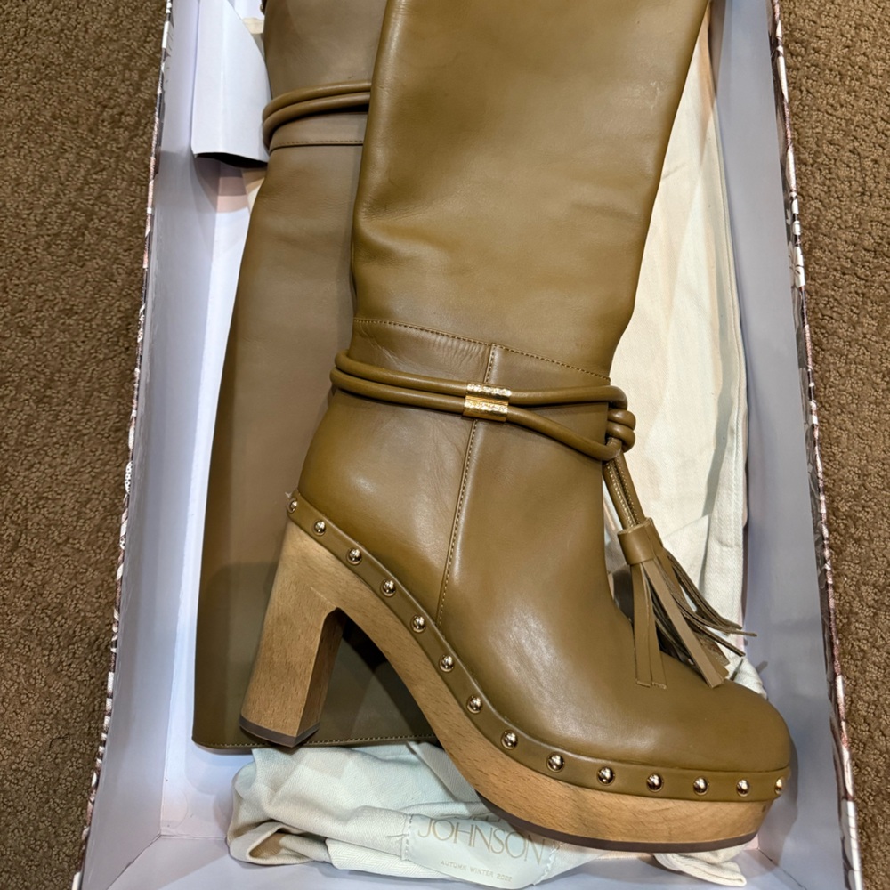 Ulla Johnson Tan Leather Boots 👢